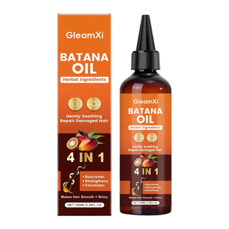 Battana Hair Oil, Moisturizing and Smoothing Hair Treatment Oil, Daily Use Hair Oil SKU00007292